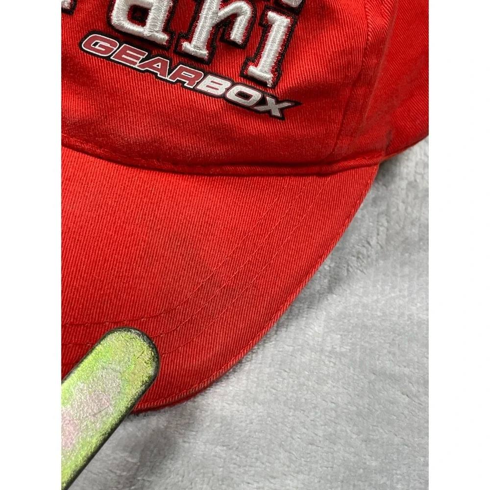 Ferrari Gearbox Hat Red Strapback Cap Embroidered Racing Formula 1 F1 Italy